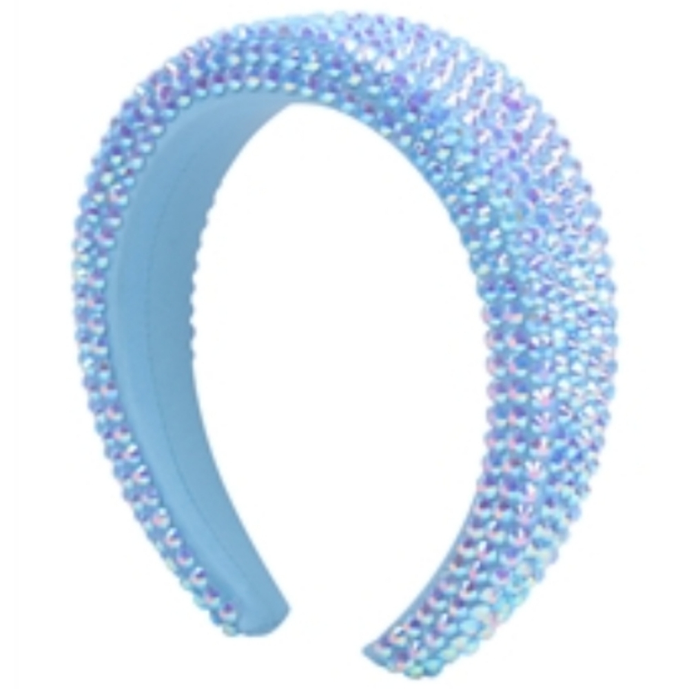 Blue Rhinestone Headband